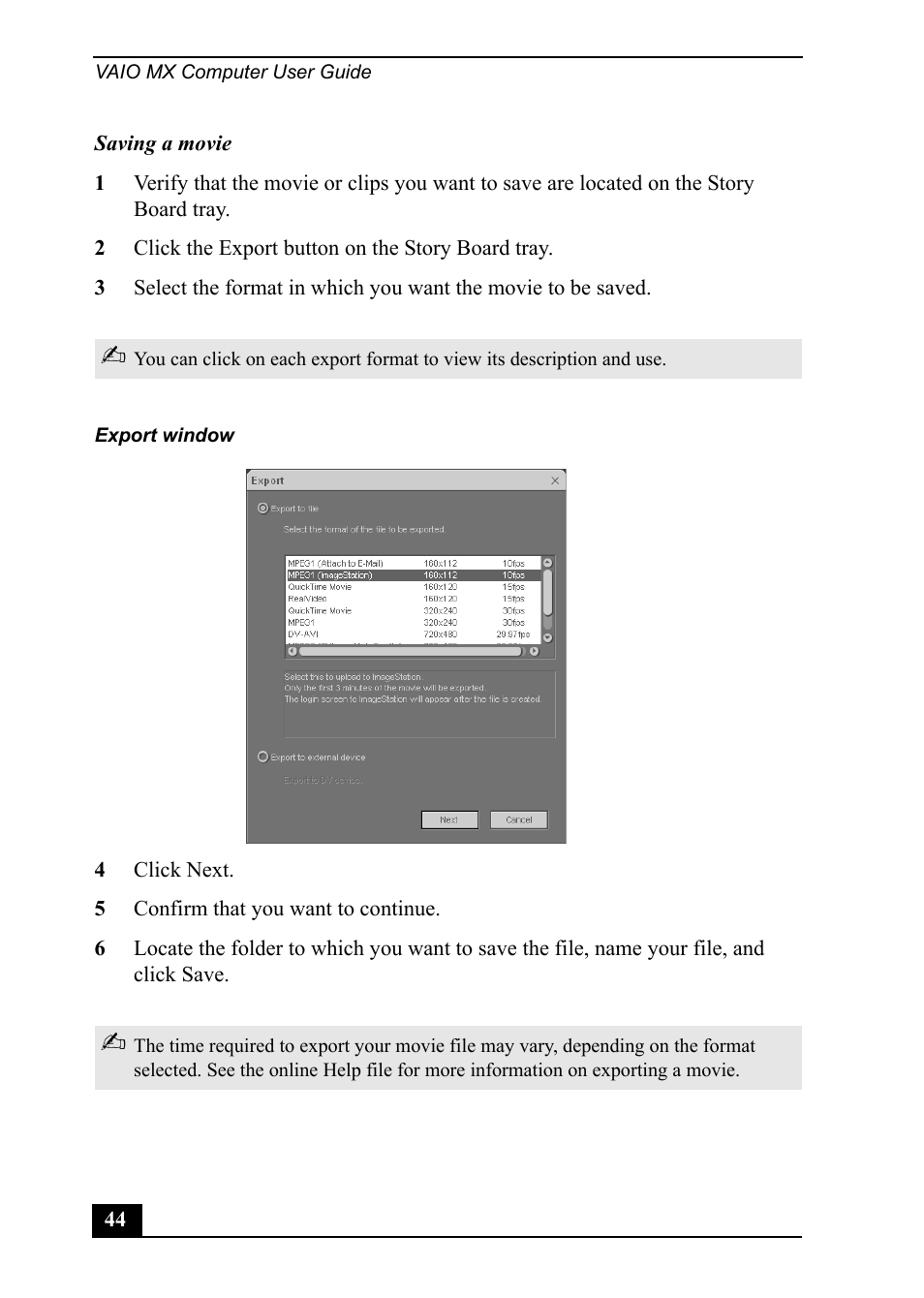 Sony PCV-MXS20 User Manual | Page 44 / 100