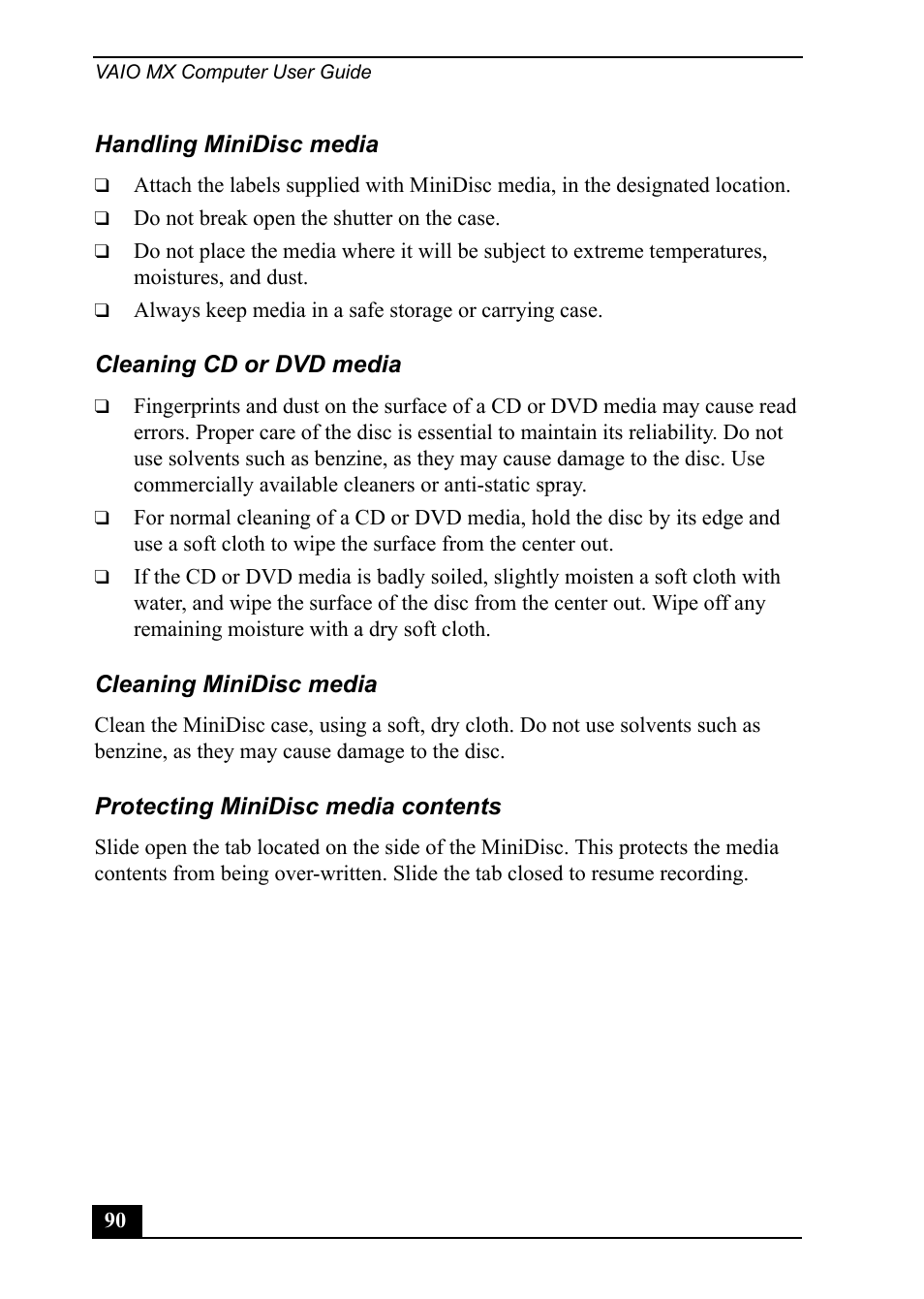 Sony PCV-MXS20 User Manual | Page 90 / 100