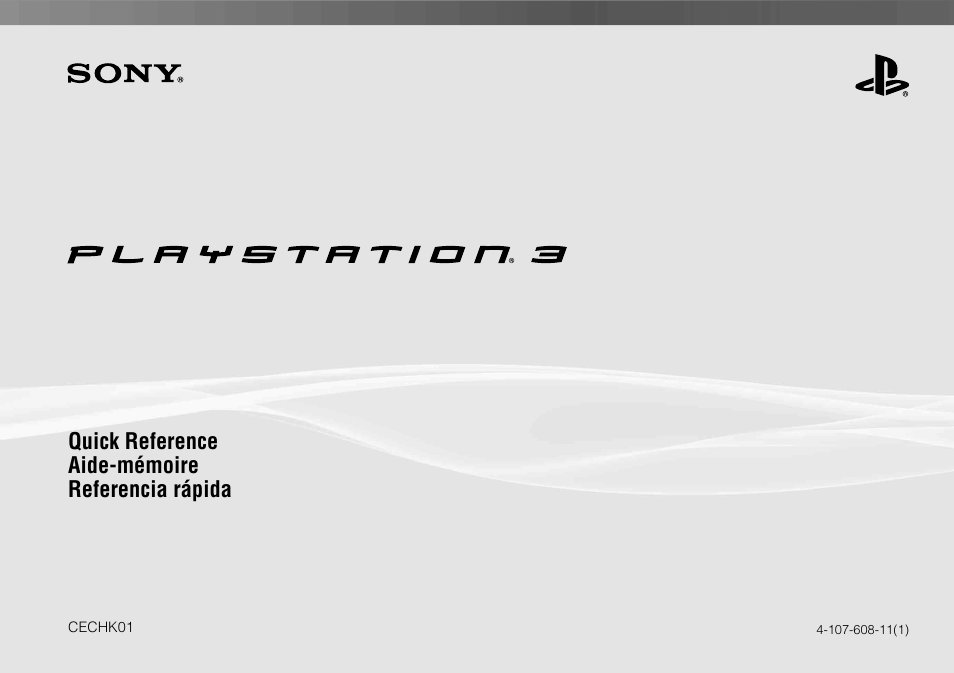 Sony 80GB Playstation 3 4-107-608-11 User Manual | 100 pages