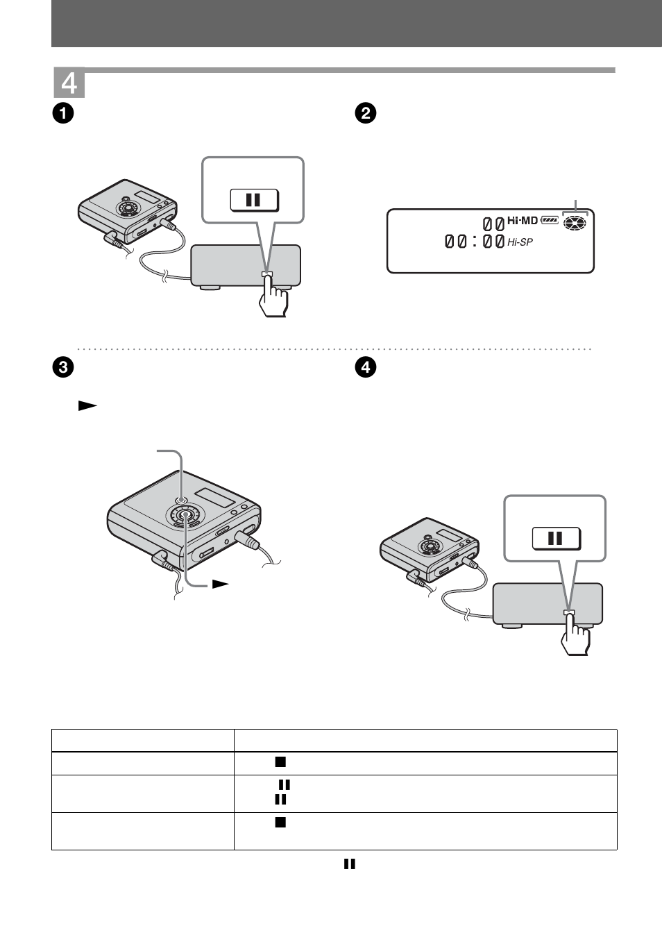 Record a disc | Sony MZ-NH700 User Manual | Page 20 / 116