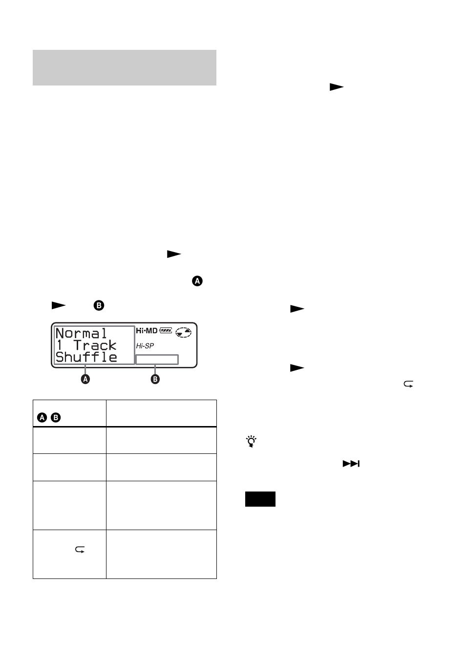 Playing tracks in sub play mode/repeat play | Sony MZ-NH700 User Manual | Page 41 / 116