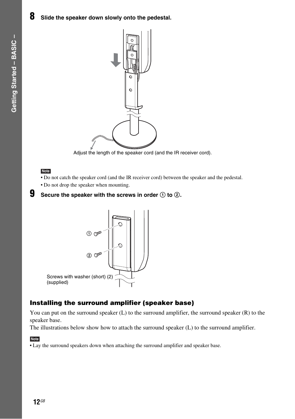 Sony DAV-DZ810W User Manual | Page 12 / 112