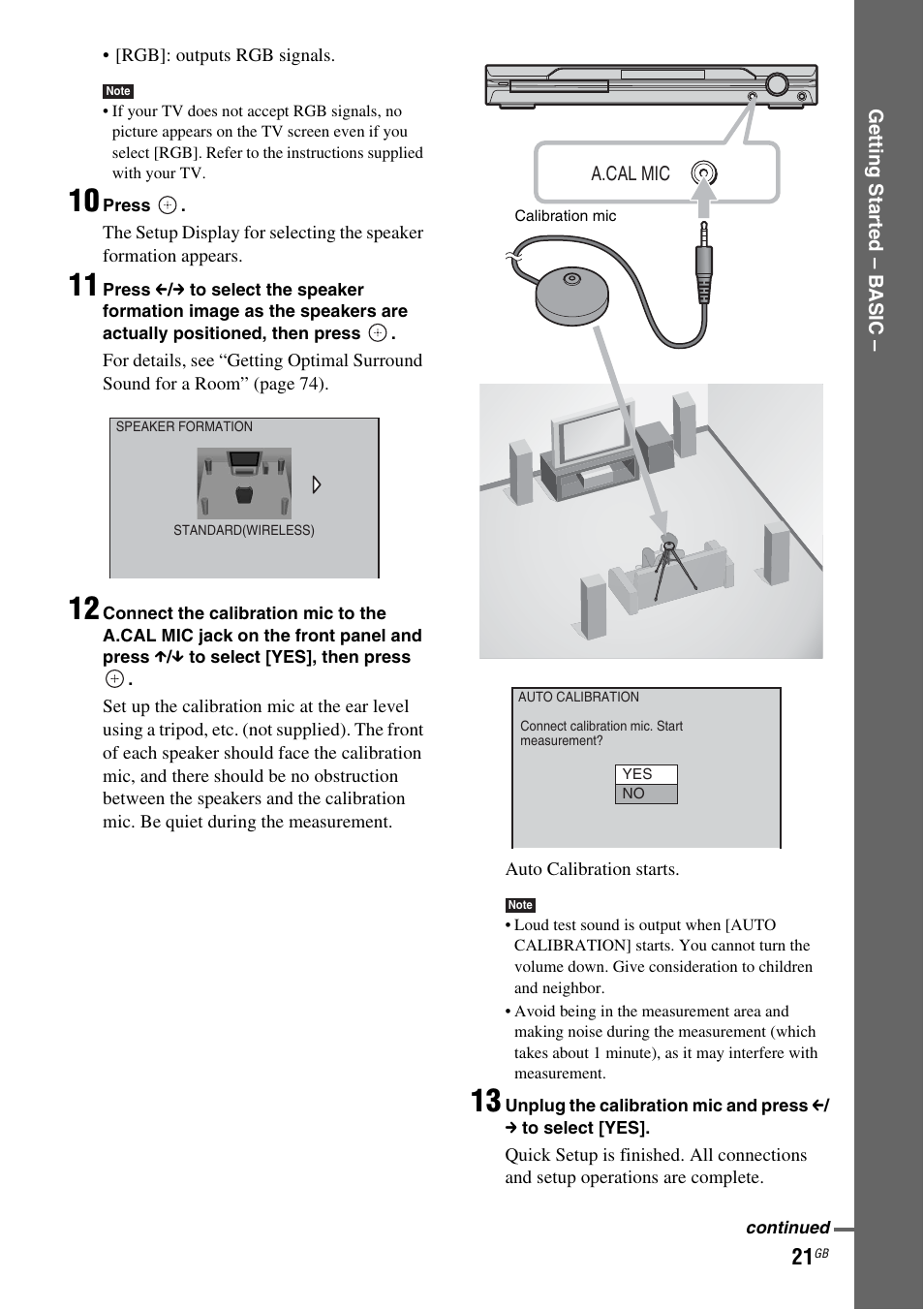 Sony DAV-DZ810W User Manual | Page 21 / 112