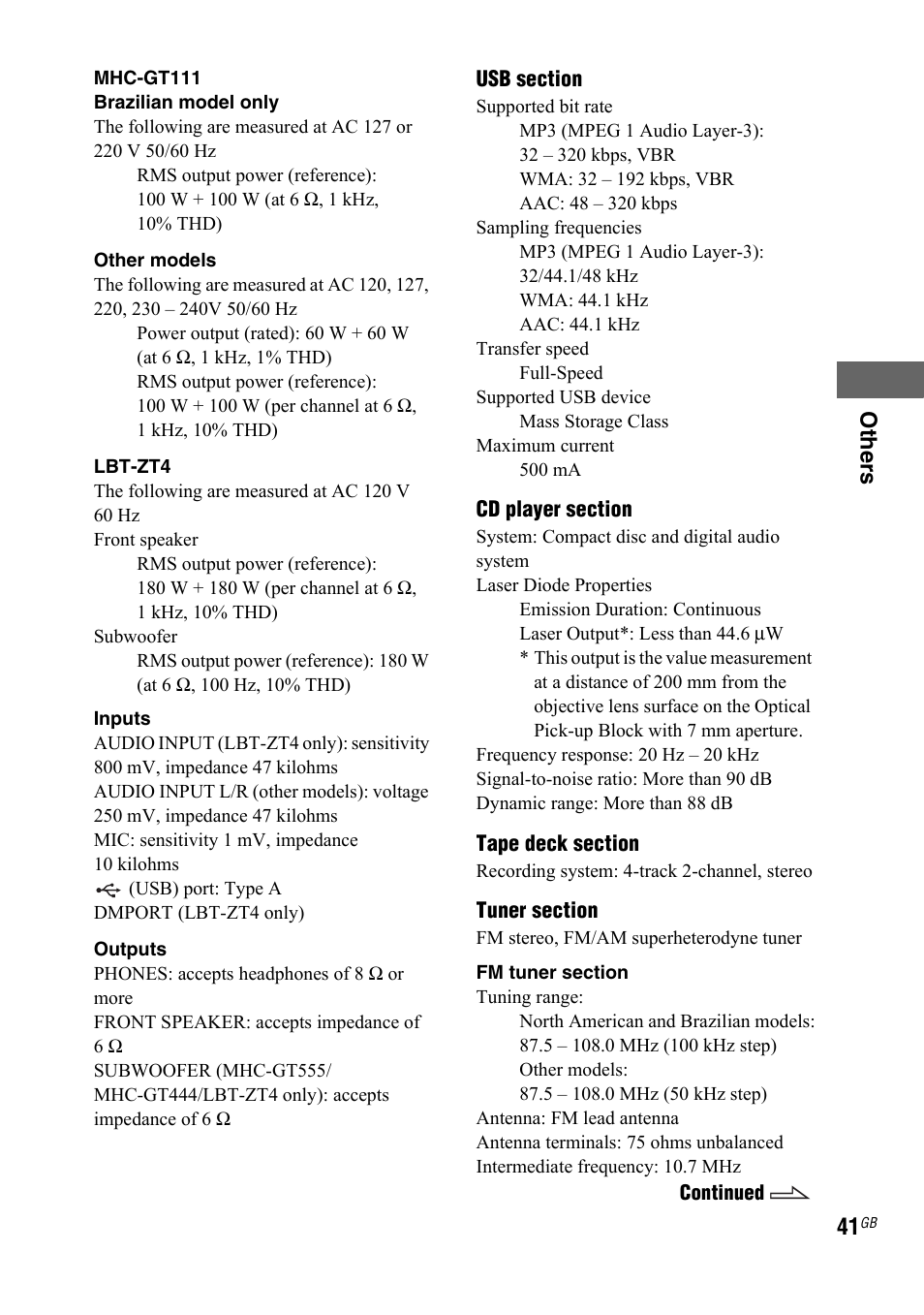 Sony 3-287-077-14(2) User Manual | Page 41 / 48