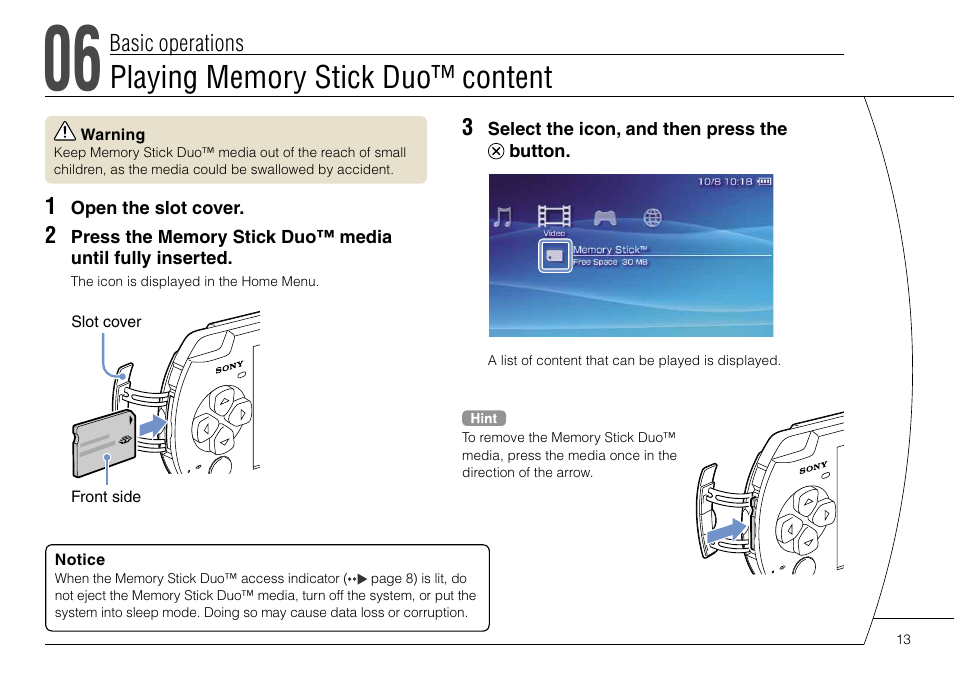 Sony PSP-3004 User Manual | Page 13 / 32