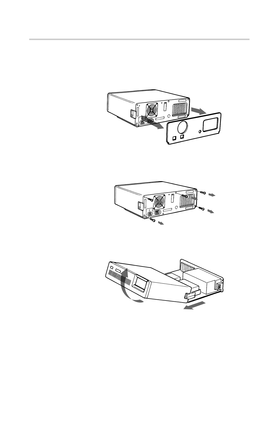 Opening the computer, Preparing a space for the drive unit | Sony DDU220E User Manual | Page 13 / 28