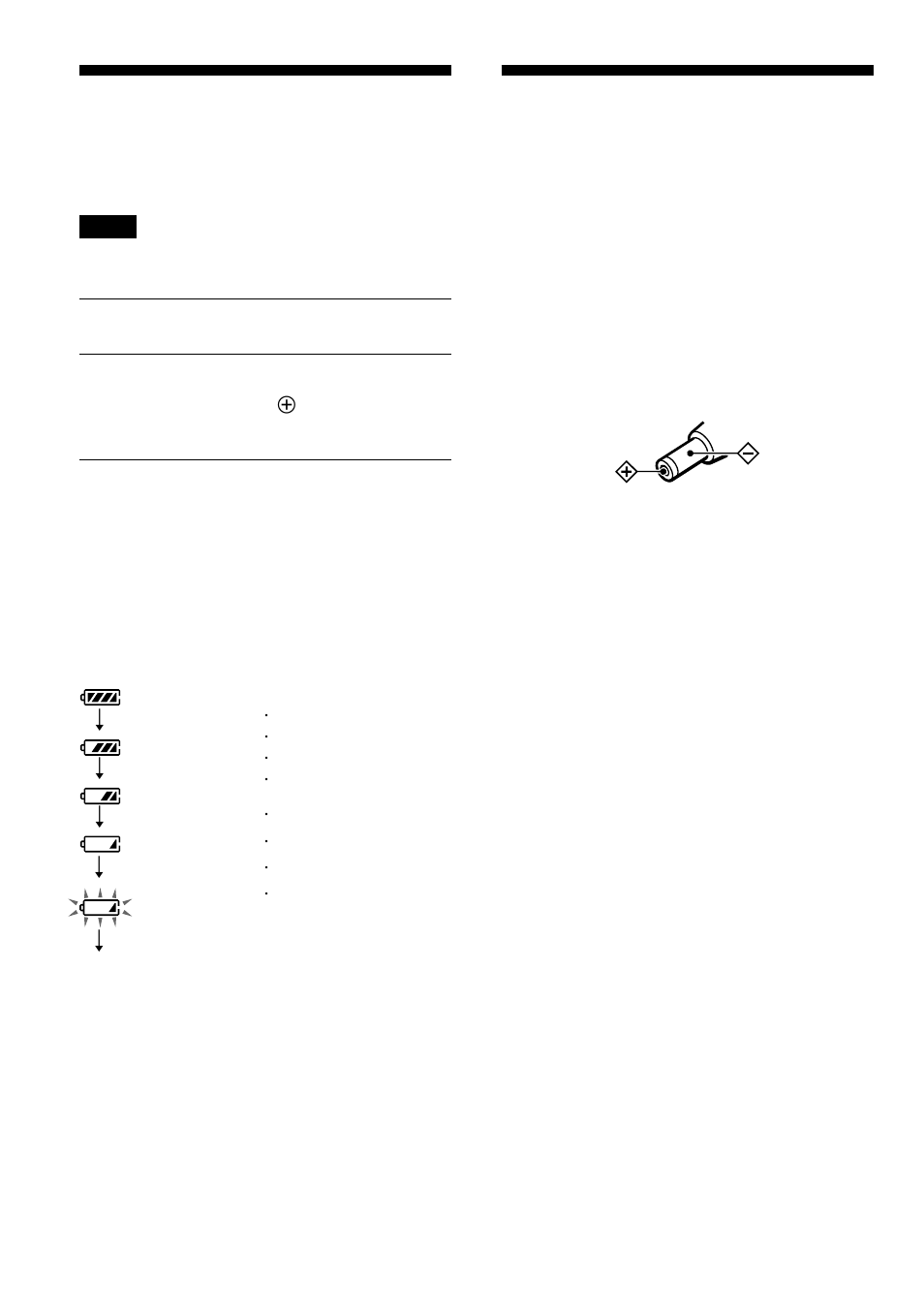 Using the dry batteries, Notes on the power source, 24 using the dry batteries | Sony D-CJ01 User Manual | Page 24 / 32