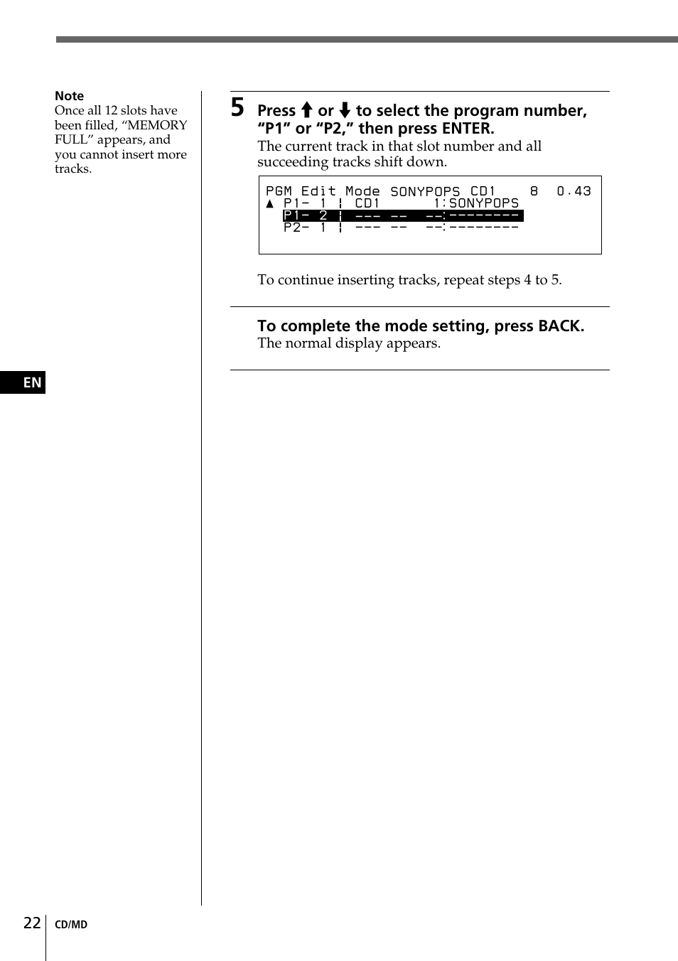 Sony CDX-C90 User Manual | Page 22 / 68