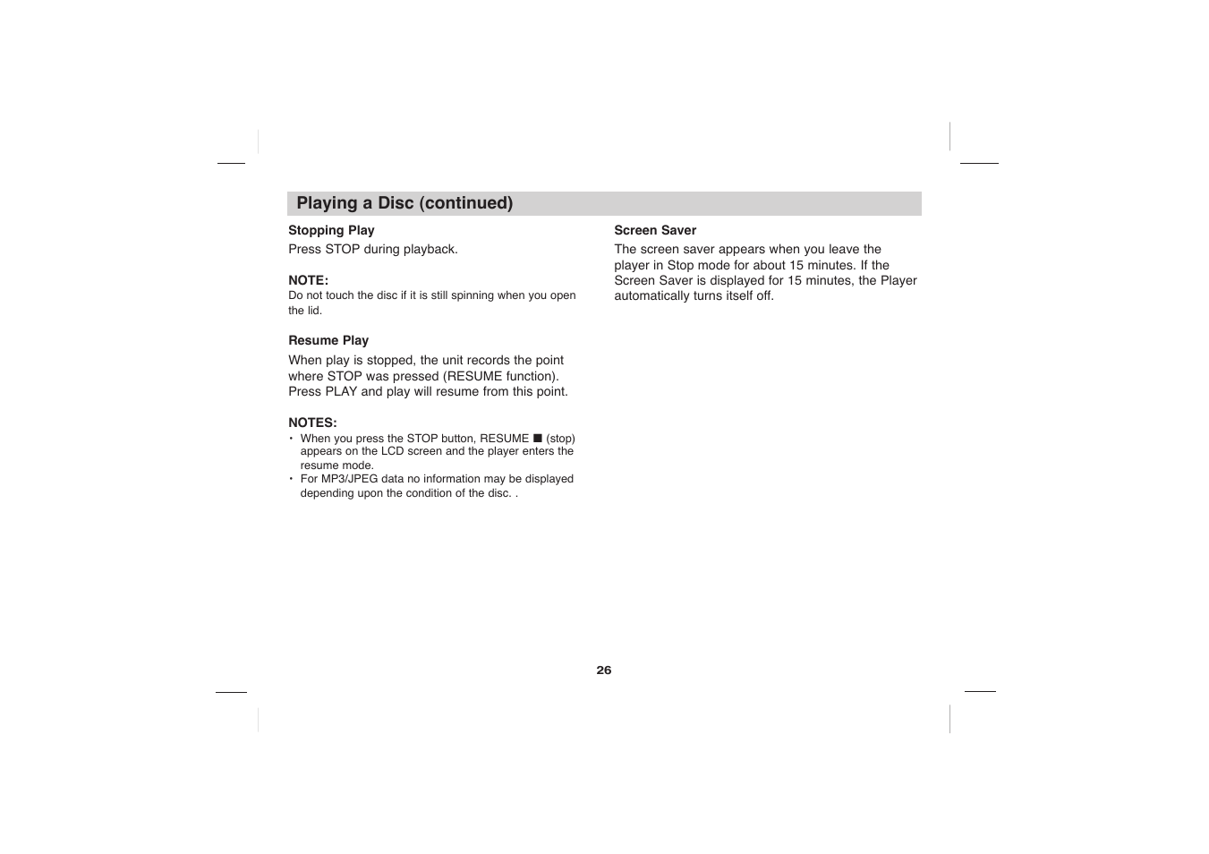 Sony DVP-FX705 User Manual | Page 26 / 55