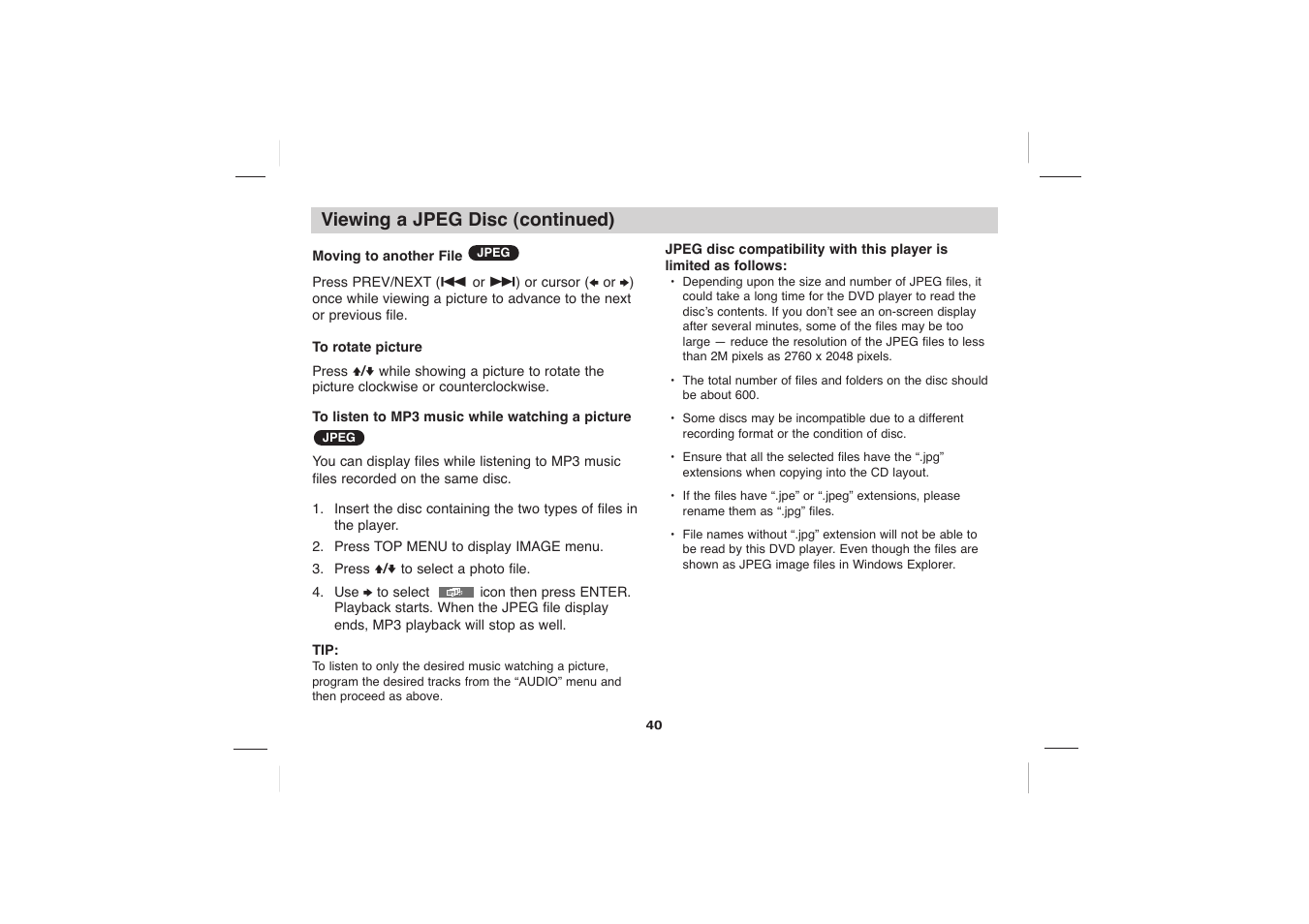 Sony DVP-FX705 User Manual | Page 40 / 55