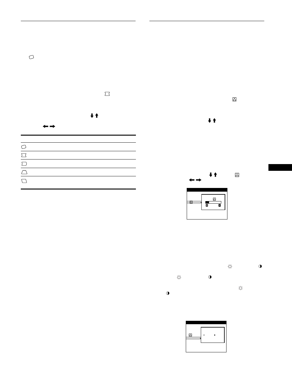 Adjusting the shape of the picture (geom), Adjusting the color of the picture (color) | Sony Trinitron CPD-E400E User Manual | Page 11 / 132