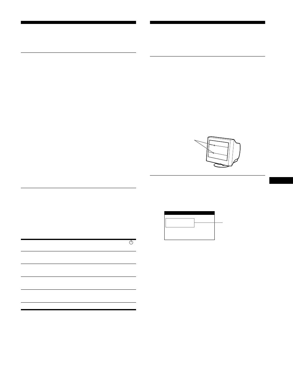 Caractéristiques techniques, Modes présélectionné et utilisateur, Fonction d’économie d’énergie | Dépannage, Messages affichés à l’écran | Sony Trinitron CPD-E400E User Manual | Page 31 / 132