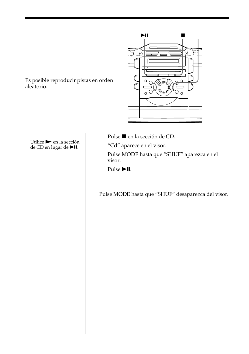 Reproducción de pistas en orden aleatorio | Sony ZS-D55 User Manual | Page 58 / 84