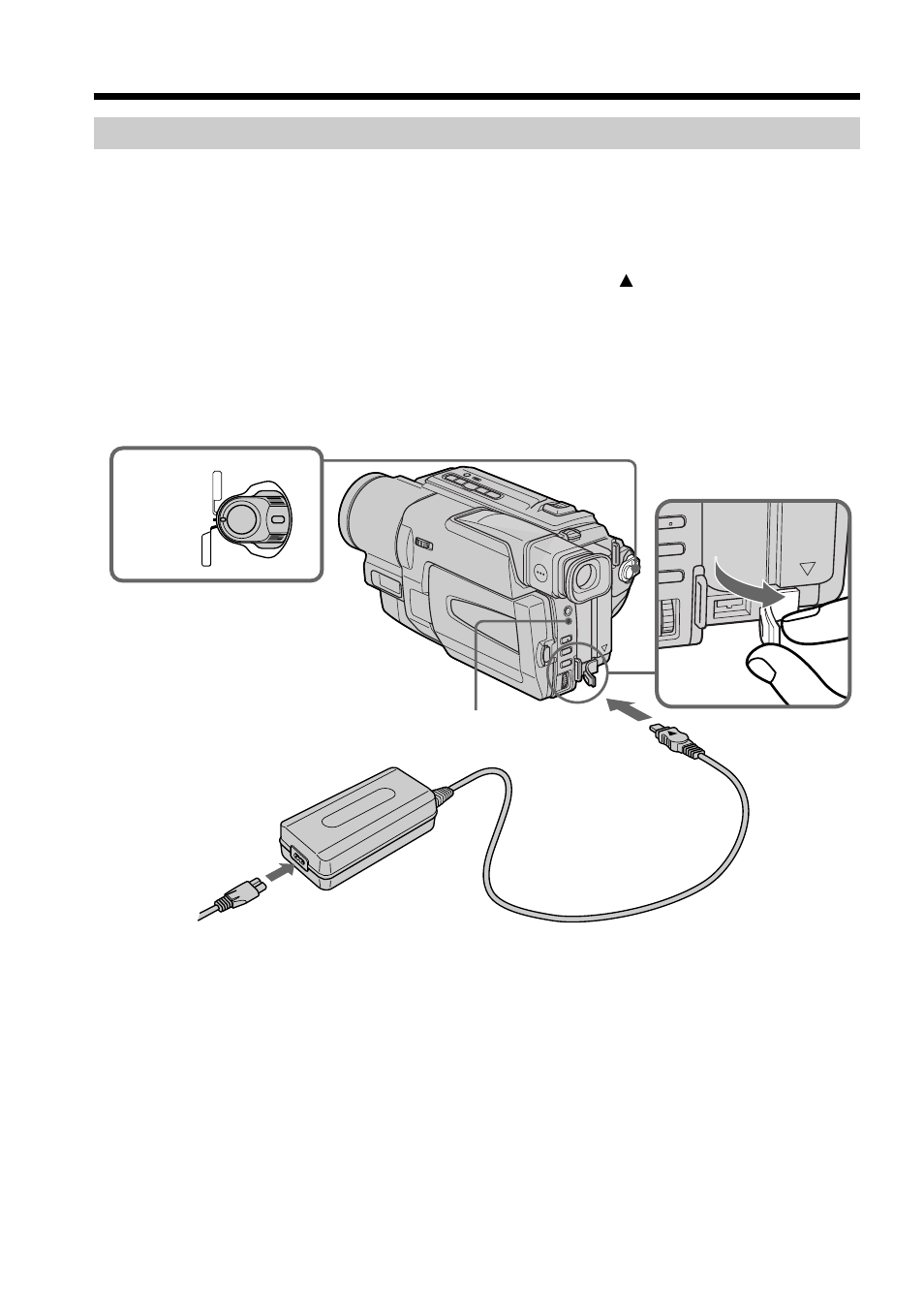 Charging the battery pack | Sony CCD-TRV49 User Manual | Page 12 / 80