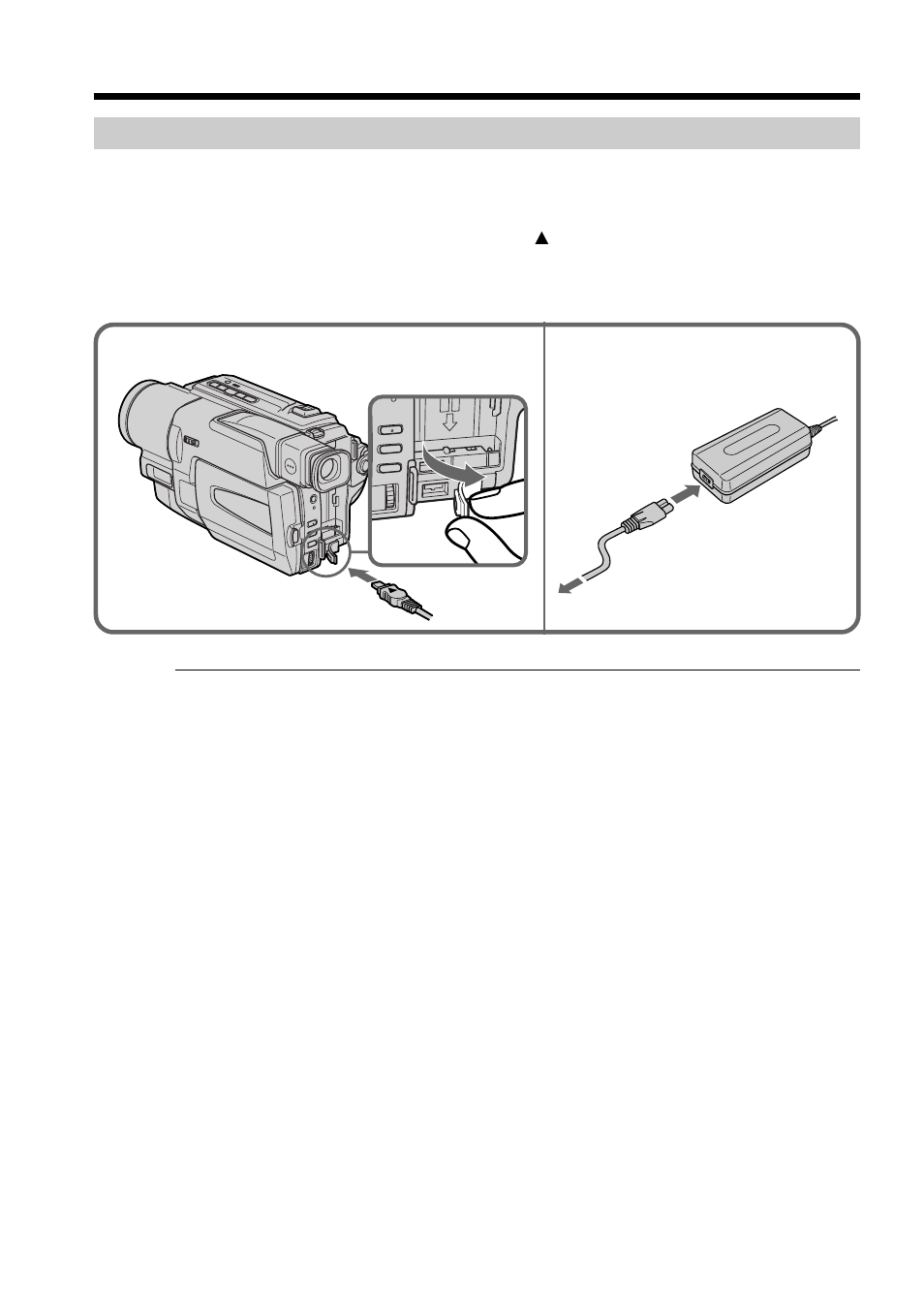 Connecting to a wall outlet | Sony CCD-TRV49 User Manual | Page 16 / 80