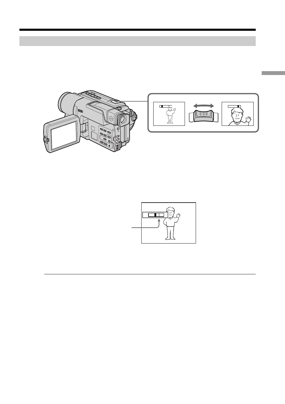 Using the zoom feature, Recording a picture | Sony CCD-TRV49 User Manual | Page 23 / 80