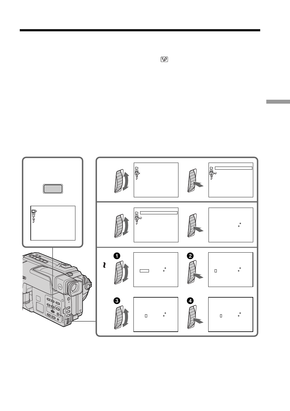 Making your own titles, T i tle, Advanced recording operations | Sony CCD-TRV49 User Manual | Page 45 / 80