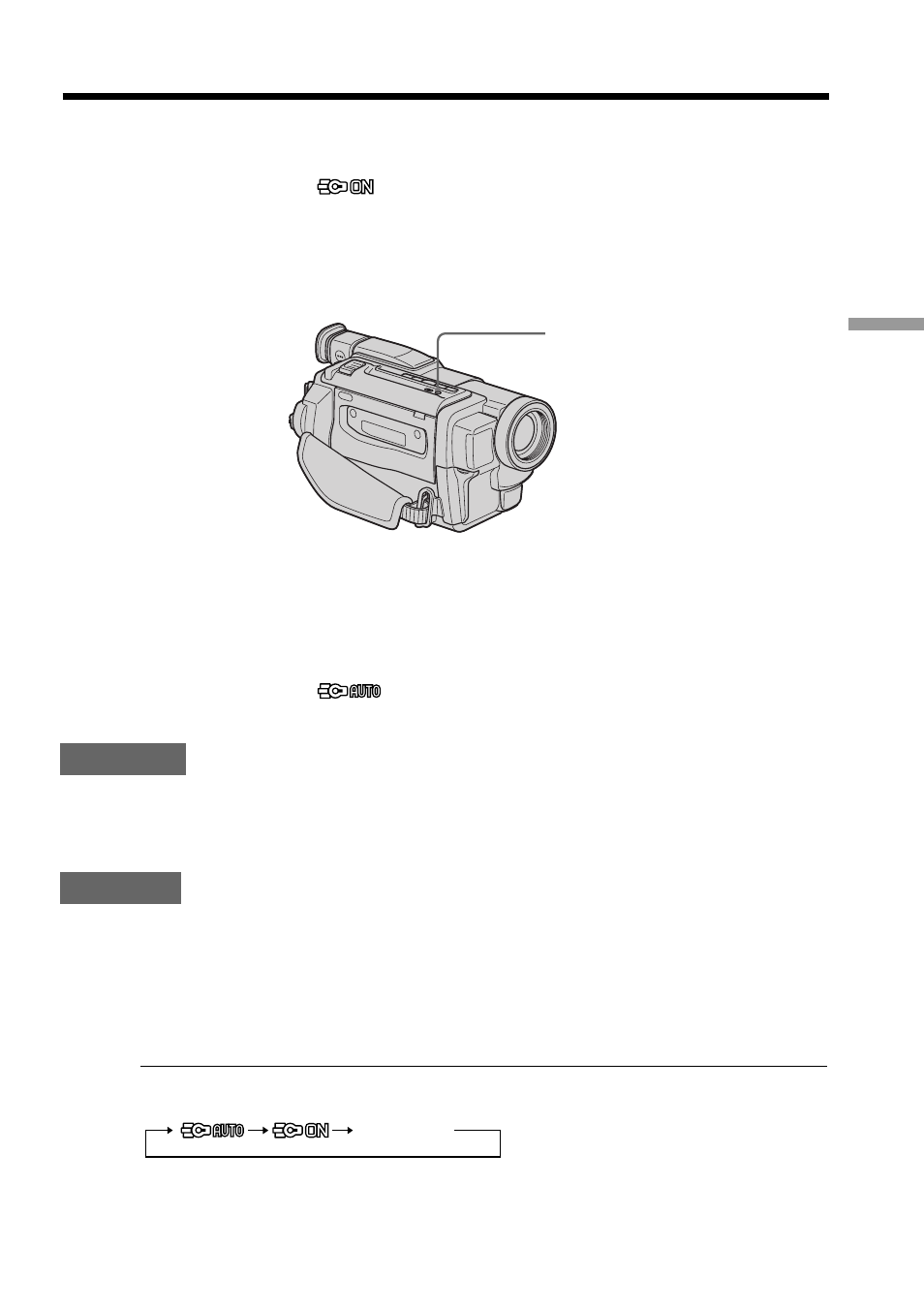 Using the built-in light | Sony CCD-TRV49 User Manual | Page 47 / 80