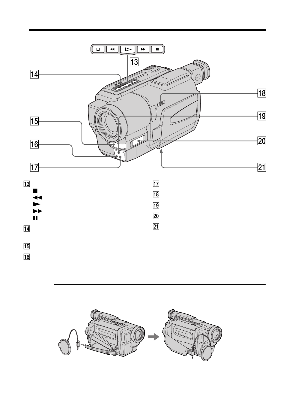 Qd qj qg qh wa w; ql qk qf | Sony CCD-TRV49 User Manual | Page 74 / 80