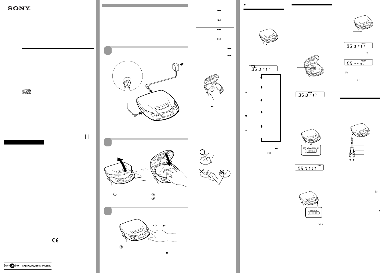 Sony D-E200 User Manual | 2 pages