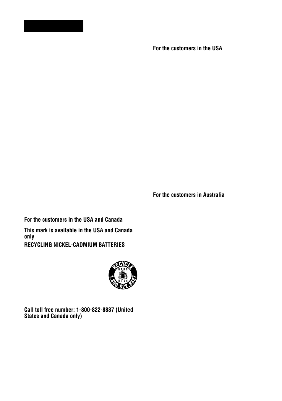 Warning | Sony D-EJ711 User Manual | Page 2 / 28