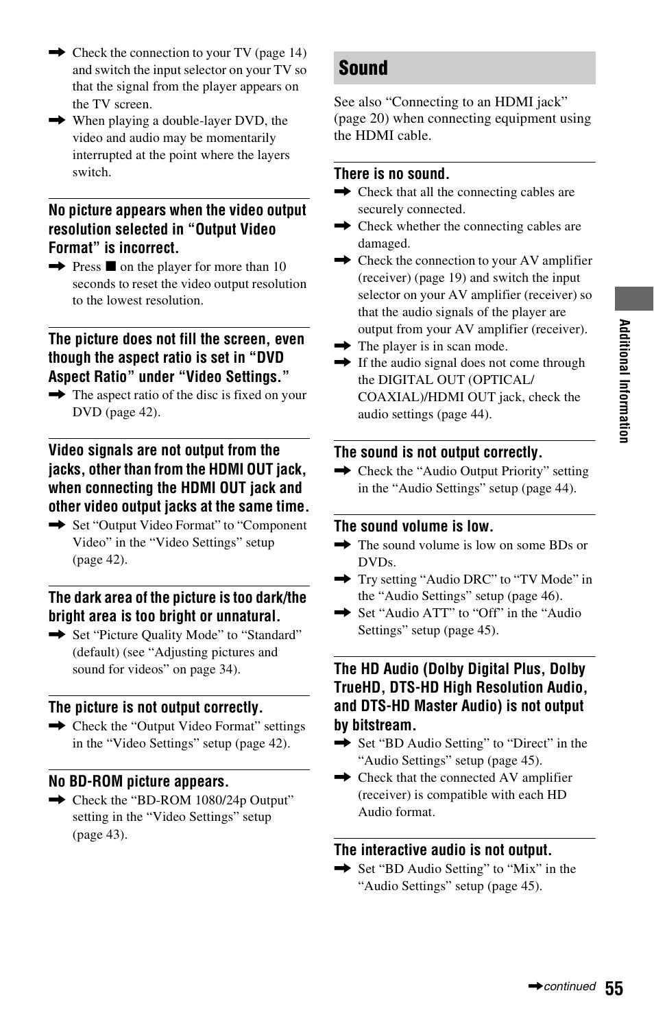 Sound | Sony 3-452-775-11(1) User Manual | Page 55 / 71