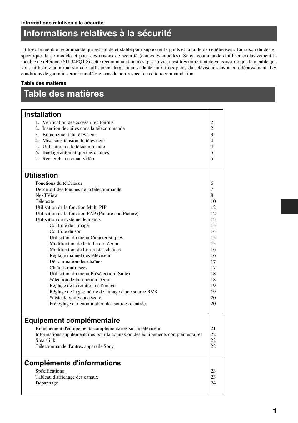 Sony FD Trinitron KV-34FQ75 D User Manual | Page 31 / 160