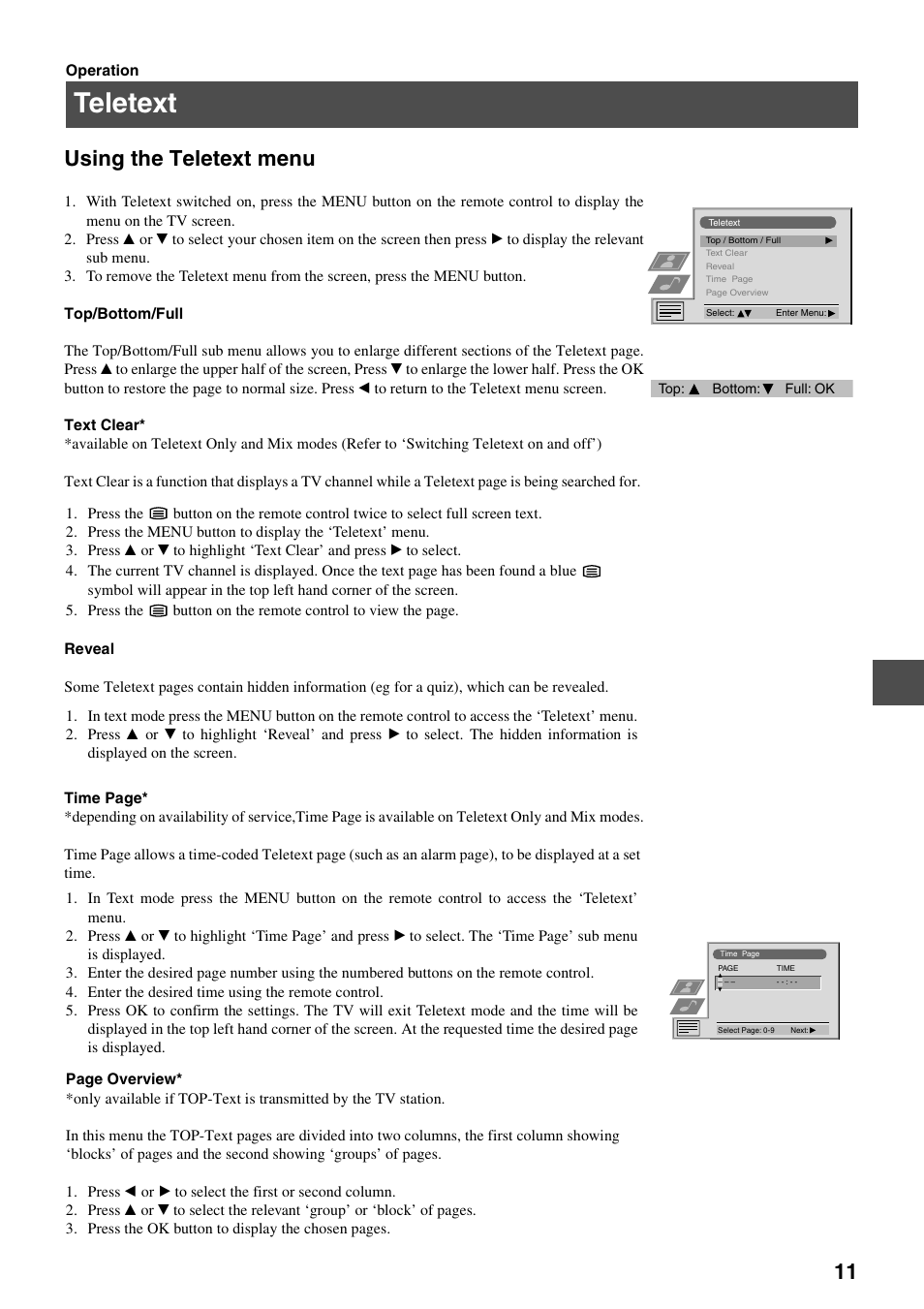 Teletext, Using the teletext menu | Sony FD Trinitron KV-34FQ75 D User Manual | Page 67 / 160