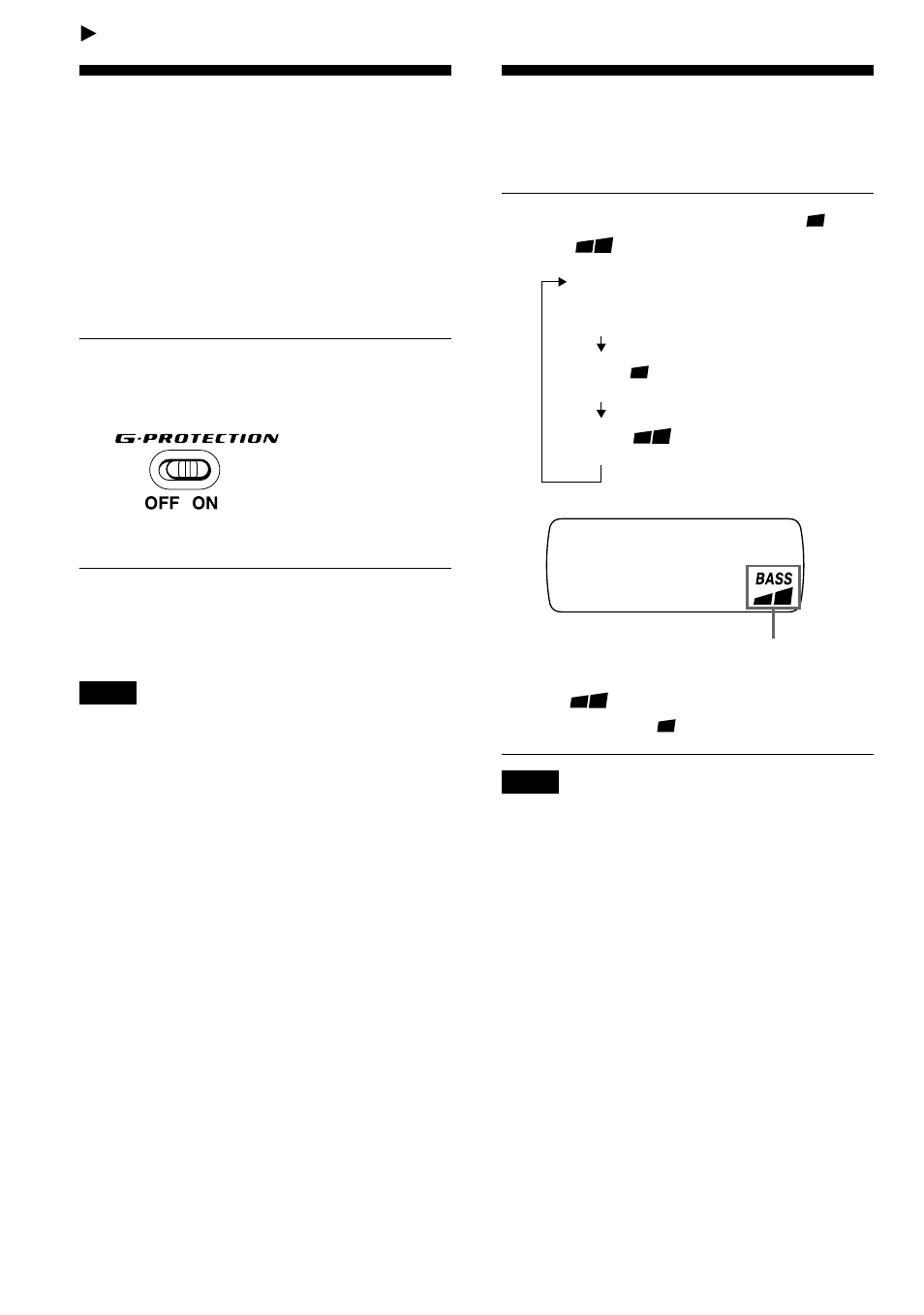 Available features, G-protection function, Emphasizing the bass sound (sound) | 16 emphasizing the bass sound | Sony D-FJ61 User Manual | Page 16 / 32