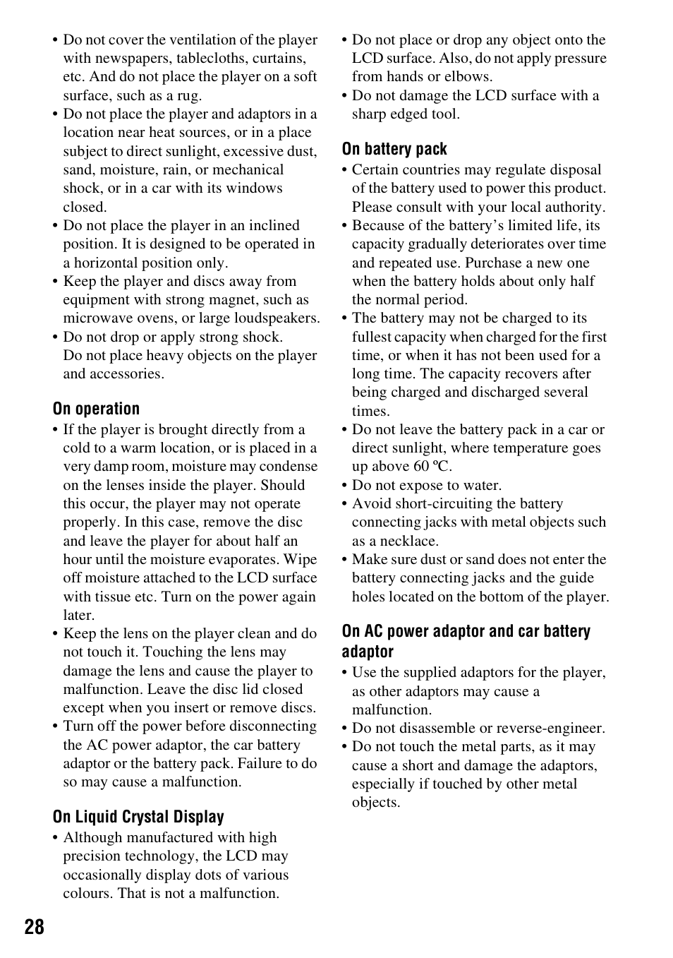 Sony DVP-FX950 User Manual | Page 28 / 36