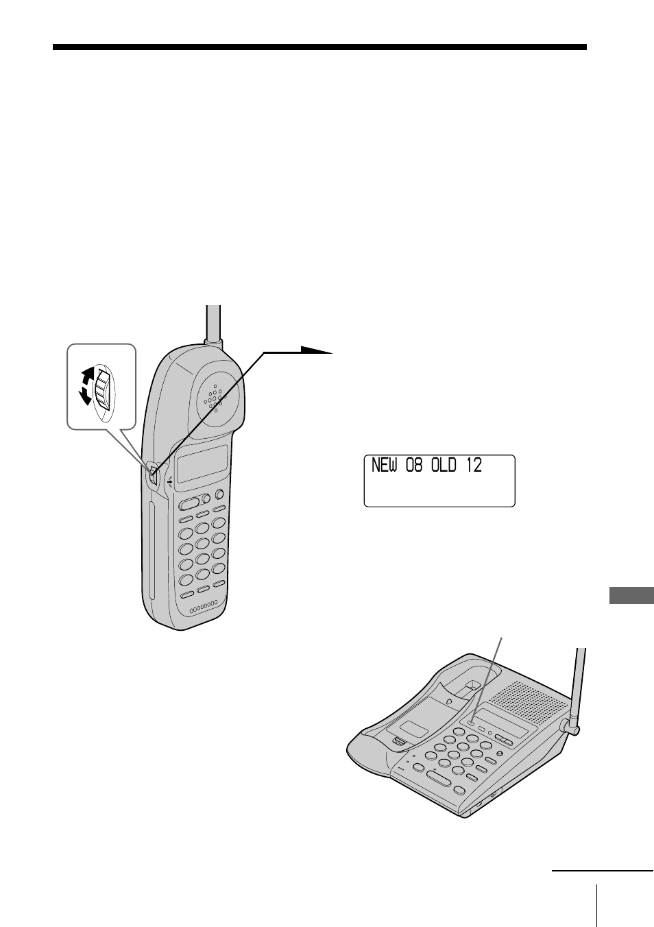 Looking at the caller id list, Viewing the caller id list, New o8 old 12 | Sony SPP-ID975 User Manual | Page 41 / 116