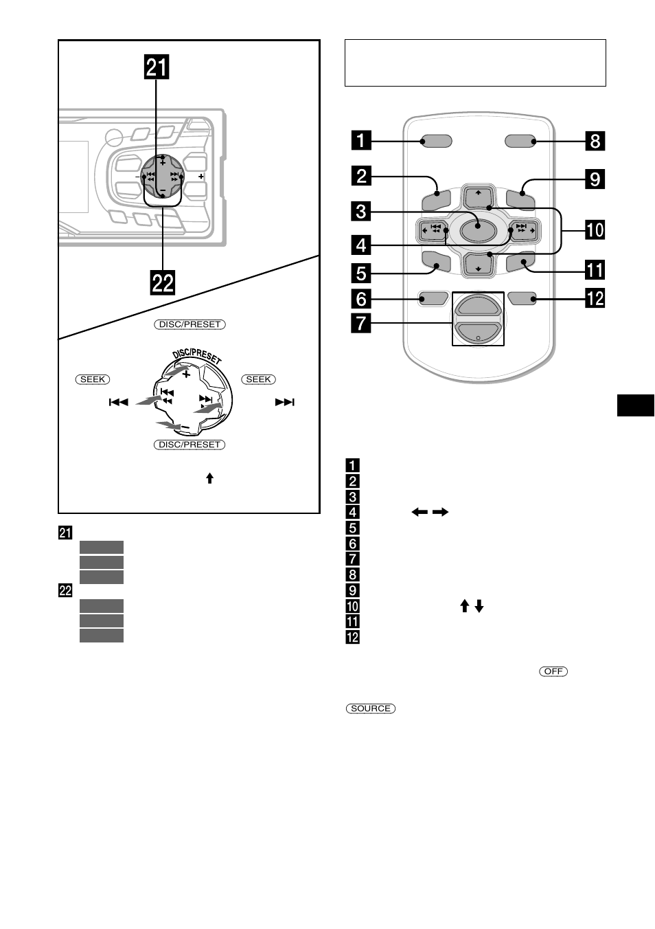 Kaartafstandsbediening rm-x114 (los verkrijgbaar) | Sony MDX-CA680 User Manual | Page 109 / 132