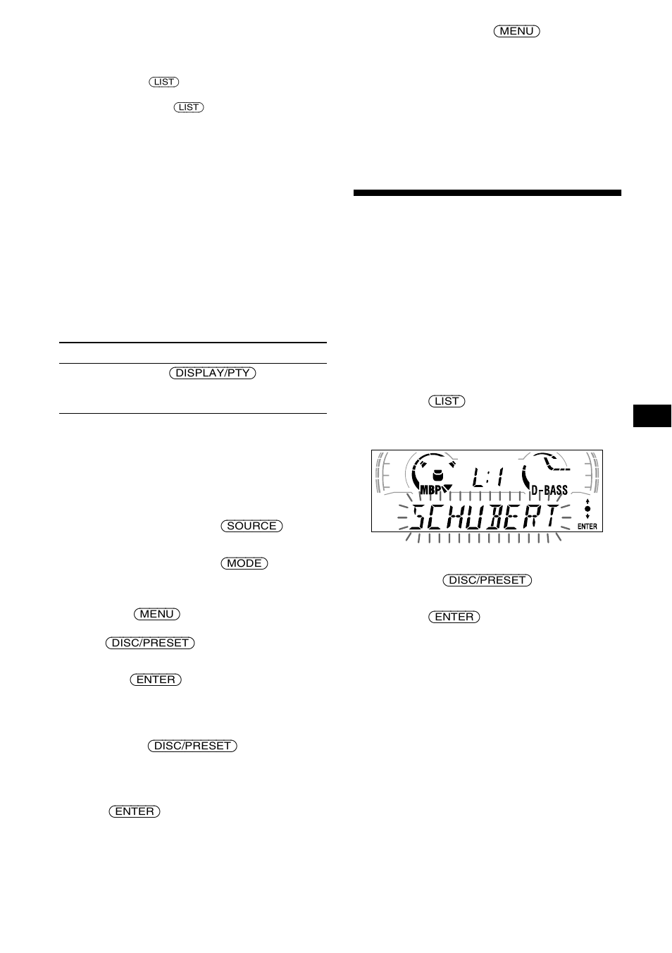 Een disc zoeken op naam, List-up | Sony MDX-CA680 User Manual | Page 115 / 132