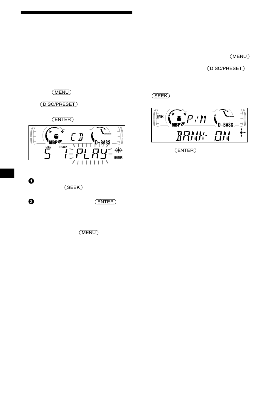 Bepaalde tracks kiezen voor weergave, Bank, 12 bepaalde tracks kiezen voor weergave | Sony MDX-CA680 User Manual | Page 116 / 132