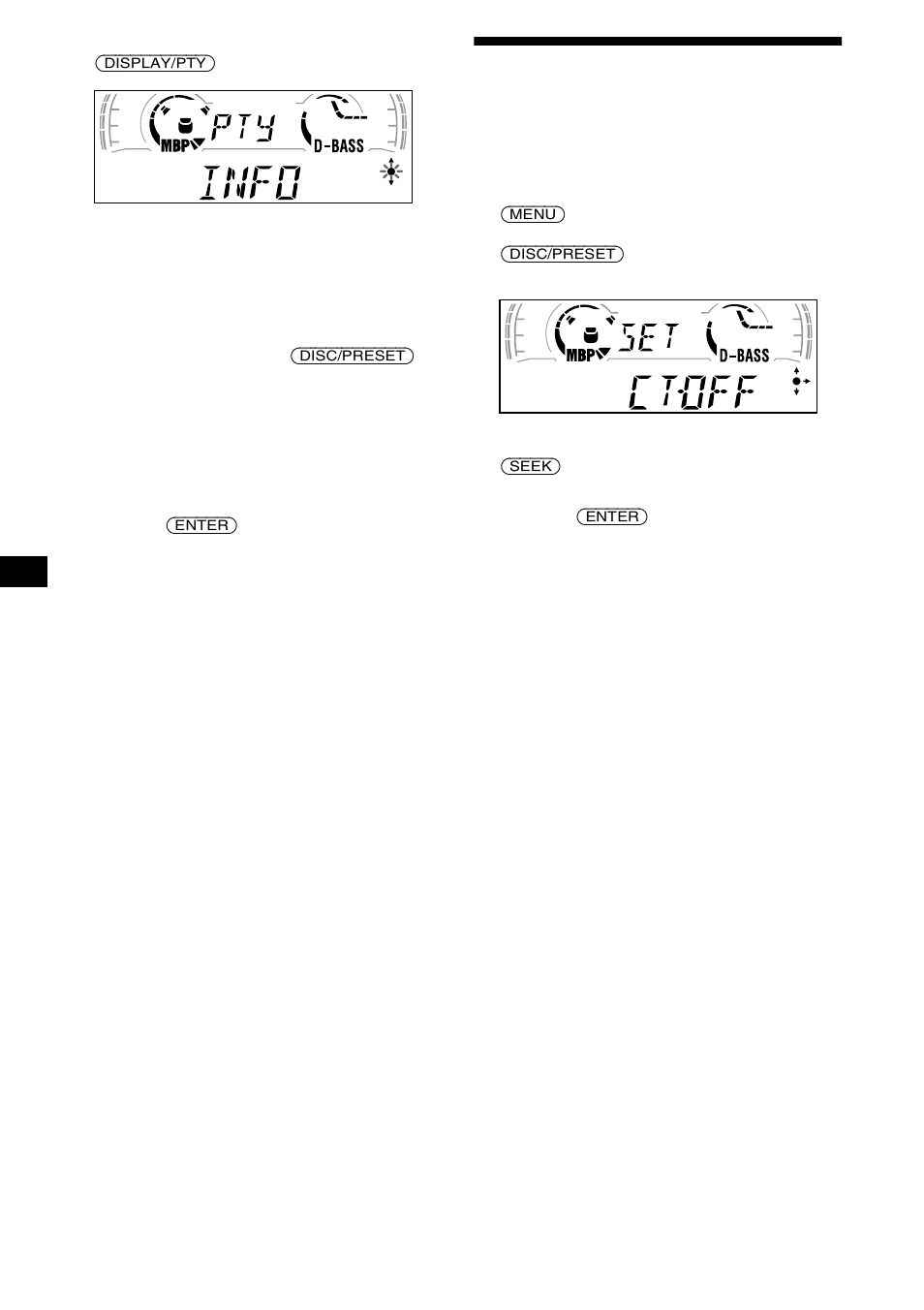 Klok automatisch instellen | Sony MDX-CA680 User Manual | Page 122 / 132