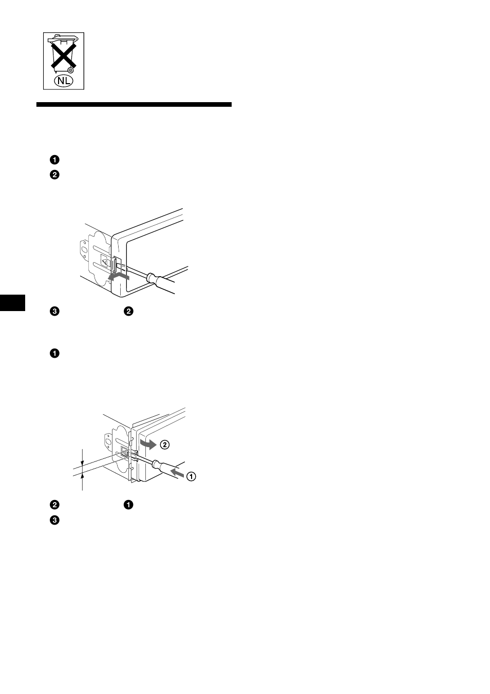 Het toestel verwijderen | Sony MDX-CA680 User Manual | Page 128 / 132