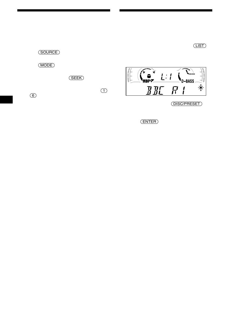 Storing only the desired stations, Tuning in a station through a list, 14 storing only the desired stations | Sony MDX-CA680 User Manual | Page 14 / 132