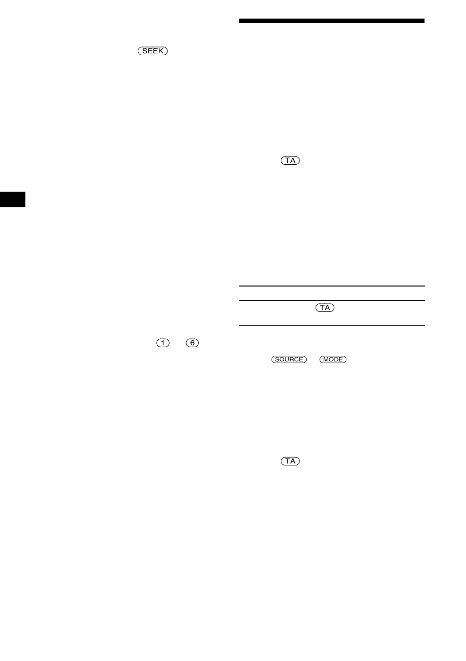 Receiving traffic announcements | Sony MDX-CA680 User Manual | Page 16 / 132