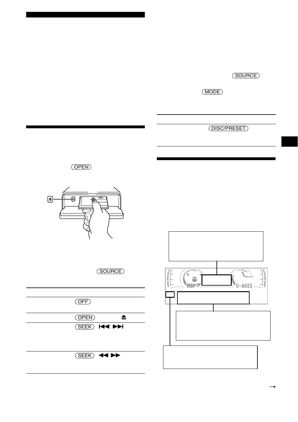Md-player cd/md-gerät (gesondert erhältlich), Wiedergeben einer cd/md, Informationen im display | Wiedergeben einer cd/md informationen im display | Sony MDX-CA680 User Manual | Page 35 / 132