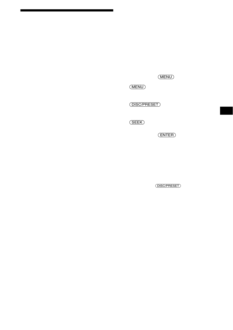 Wechseln der klang- und anzeigeeinstellungen, Wechseln der klang- und, Anzeigeeinstellungen — menü | 21 wechseln der klang- und anzeigeeinstellungen | Sony MDX-CA680 User Manual | Page 47 / 132
