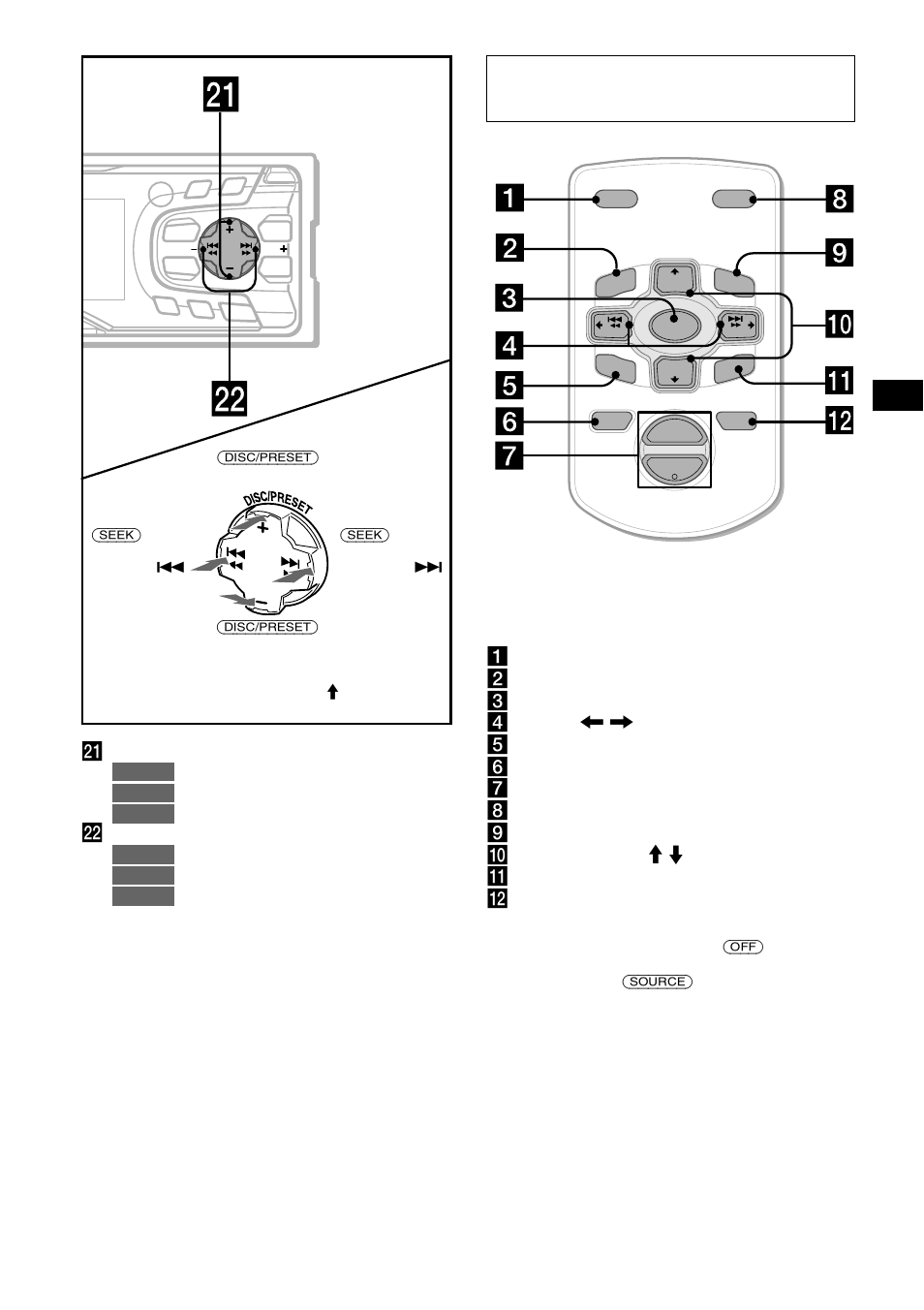 Card remote commander rm-x114 (optional) | Sony MDX-CA680 User Manual | Page 5 / 132