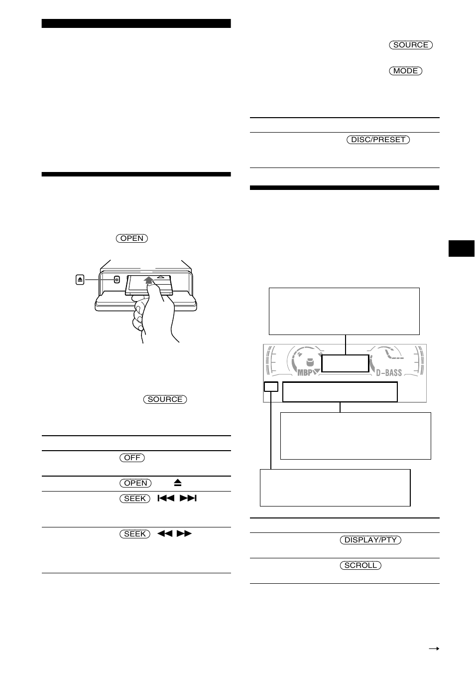 Lecteur md lecteur cd/md (en option), Ecoute d’un disque, Rubriques d’affichage | Ecoute d’un disque rubriques d’affichage | Sony MDX-CA680 User Manual | Page 61 / 132