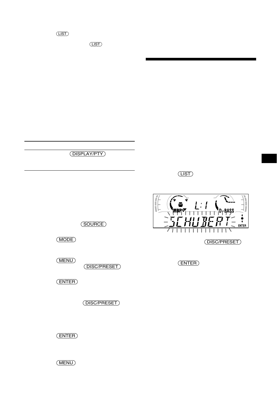 Ricerca di un disco in base al nome, Funzione di elenco | Sony MDX-CA680 User Manual | Page 89 / 132