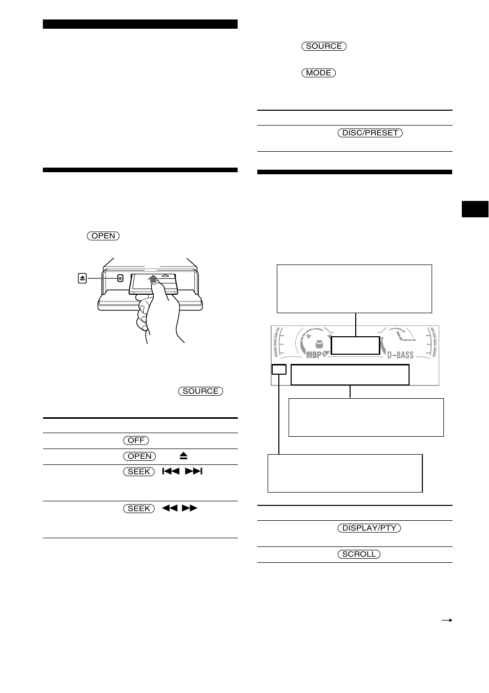 Md player cd/md unit (optional), Playing a disc, Display items | Sony MDX-CA680 User Manual | Page 9 / 132