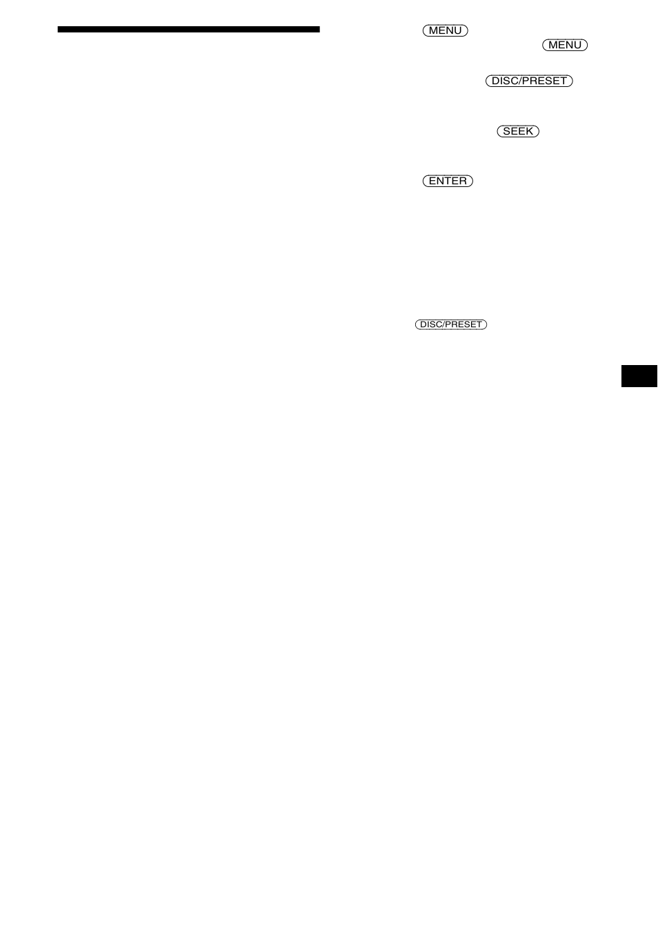 Modifica delle impostazioni dell’audio e del, Display — menu | Sony MDX-CA680 User Manual | Page 99 / 132