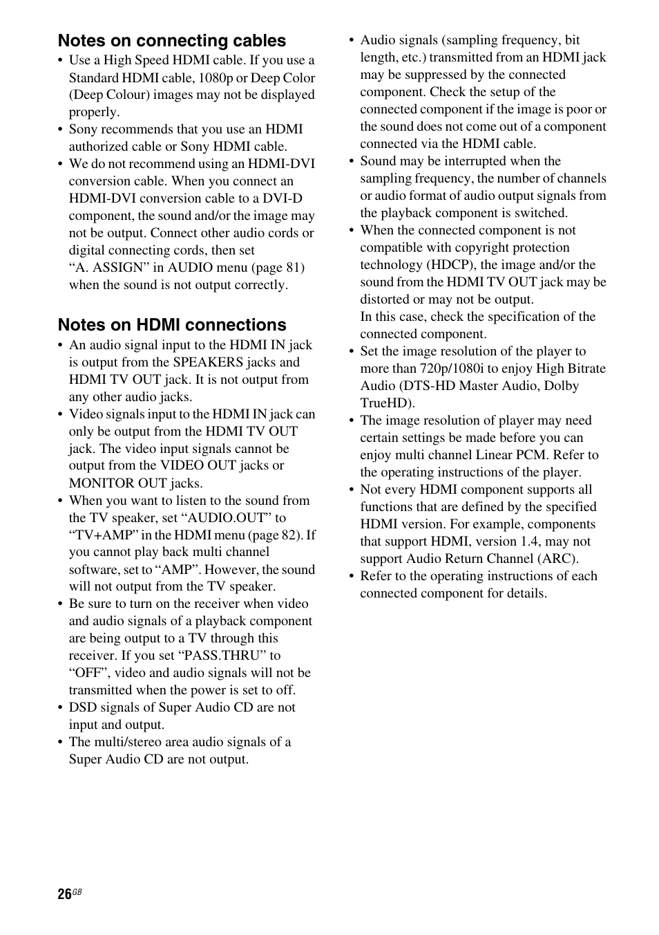 Sony STR-DH710 User Manual | Page 26 / 100