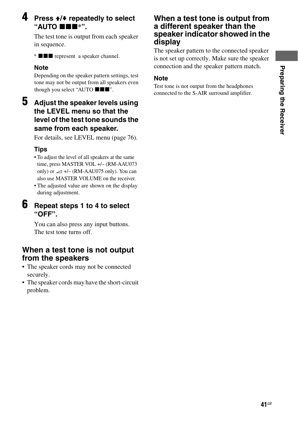 E 41, 42 | Sony STR-DH710 User Manual | Page 41 / 100