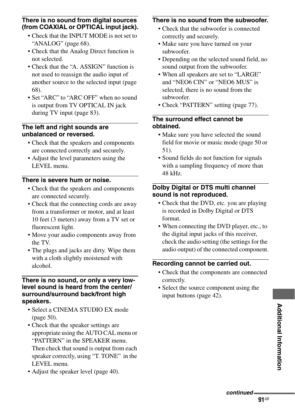 Sony STR-DH710 User Manual | Page 91 / 100