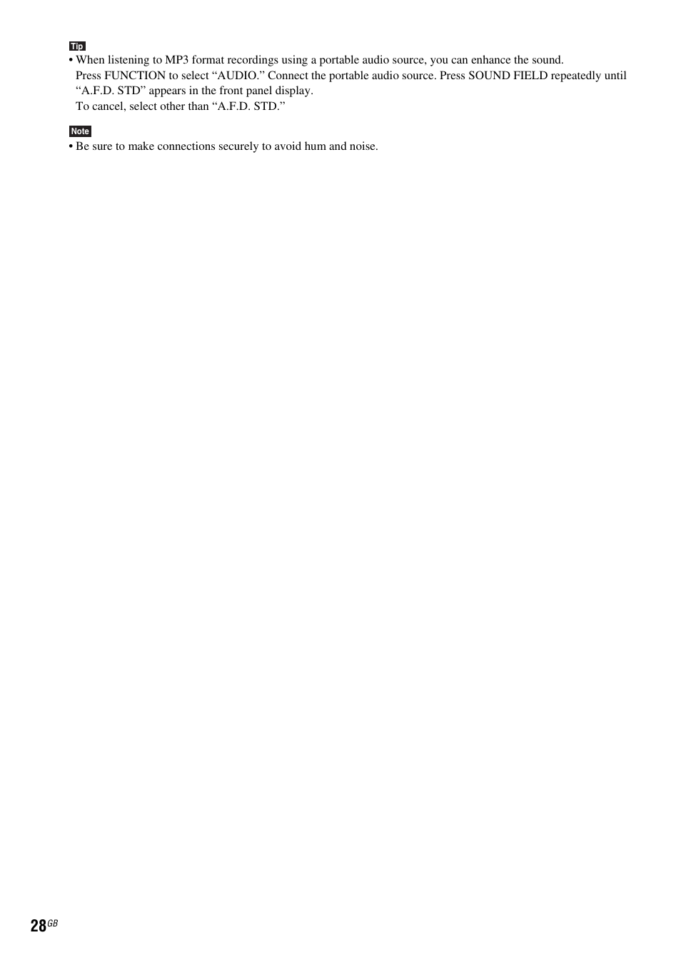 Sony DAV-DX315 User Manual | Page 28 / 100