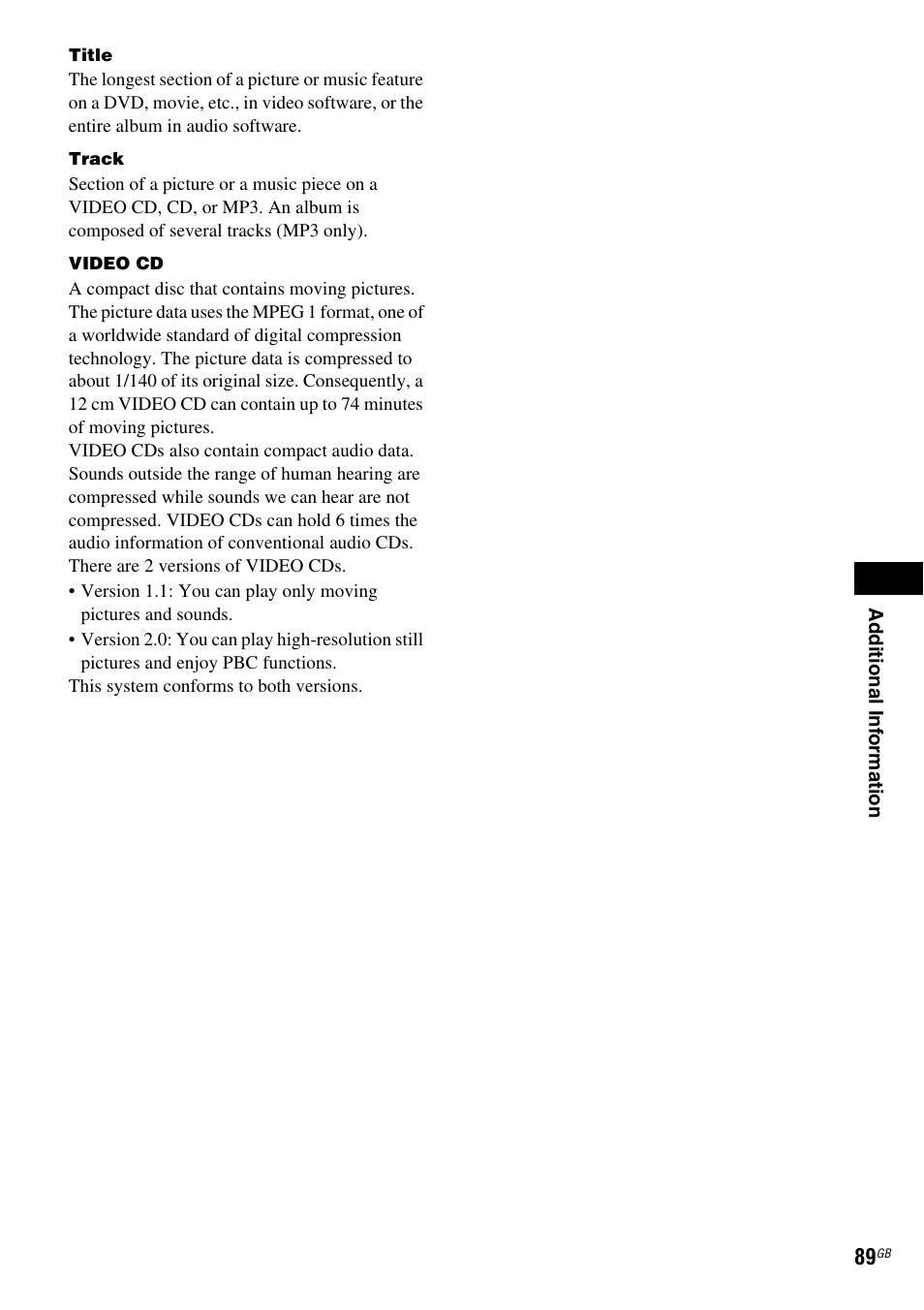 Sony DAV-DX315 User Manual | Page 89 / 100
